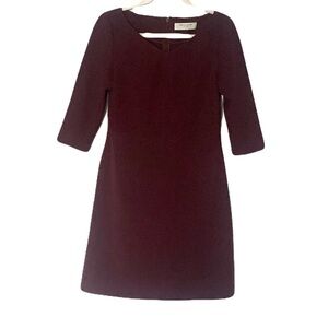 MM La Fleur Women’s Size 2 Burgundy Sheath Career Business Professional Dress